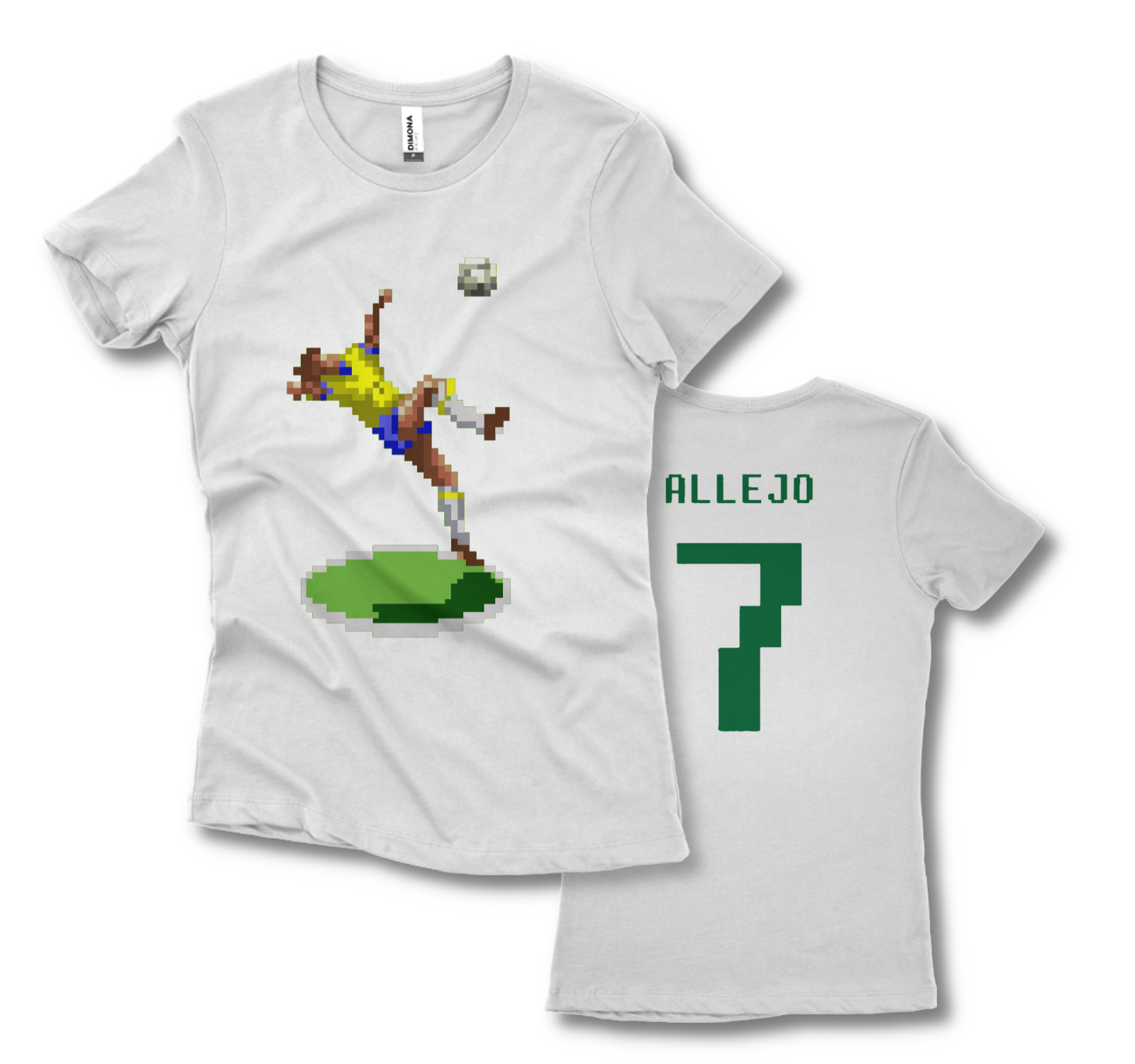 Camiseta Masculina Branca Allejo Jogador Soccer jogos Anos90 - DESIGN  CAMISETAS - Camiseta Masculina - Magazine Luiza